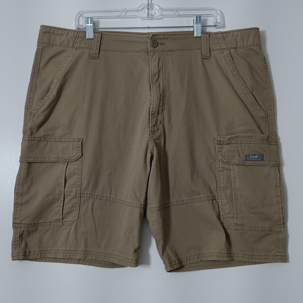 Wrangler Cargo Shorts Mens Size 40 Stretch Relaxed Fit Utility Military